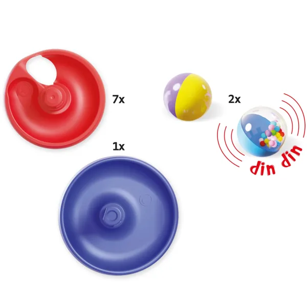 Quercetti: Spiralni stolp - steza za kroglice, set 10 kosov slika 3