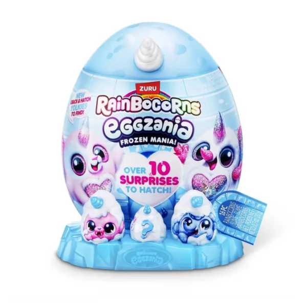 Rainbocorns Eggzania presenečenje jajce z interaktivno plišasto igračo – zimski prijatelji slika 1