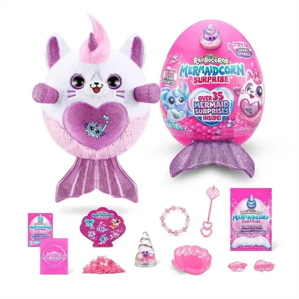 Rainbocorns: Mermaidcorn S5 Presenečenje jajce morski samorog plišasta figura v različnih različicah 1 kos slika 3
