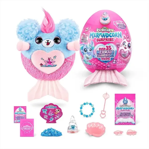Rainbocorns: Mermaidcorn S5 Presenečenje jajce morski samorog plišasta figura v različnih različicah 1 kos slika 5