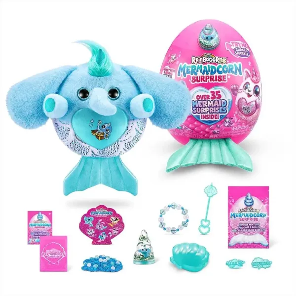 Rainbocorns: Mermaidcorn S5 Presenečenje jajce morski samorog plišasta figura v različnih različicah 1 kos slika 7