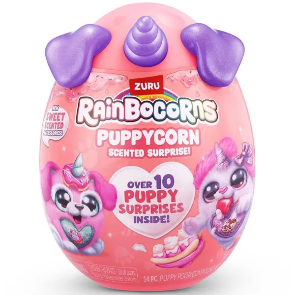 Rainbocorns: Pocket Puppycorn presenečenje dišeča plišasta figura kužka v različnih različicah 1 kos slika 1