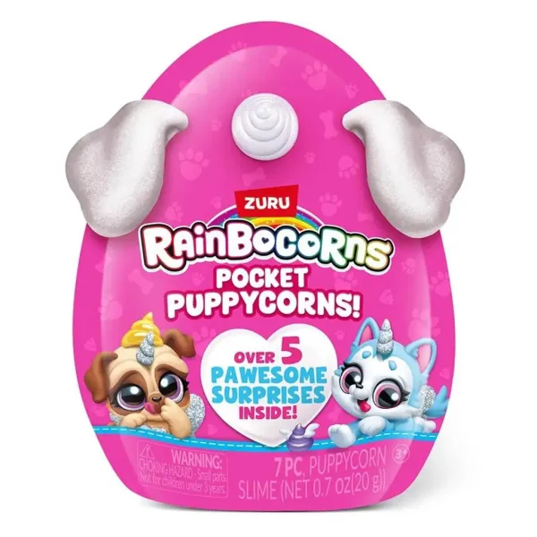 Rainbocorns: Pocket Puppycorn presenečenje pes različnih vrst 1 kos slika 1