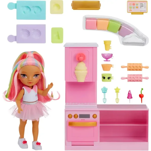Rainbow High: Igralni set slaščičarne s punčko Kandy Hart slika 2