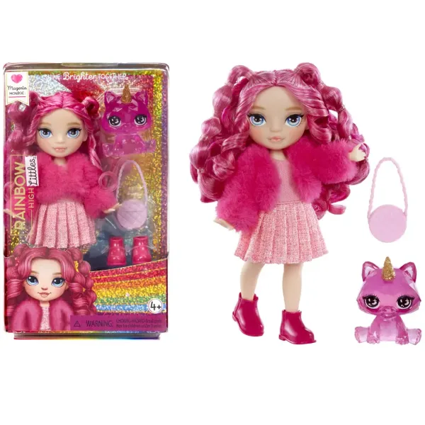 Rainbow High: Magenta mlajša sestrica punčka s pripomočki slika 2