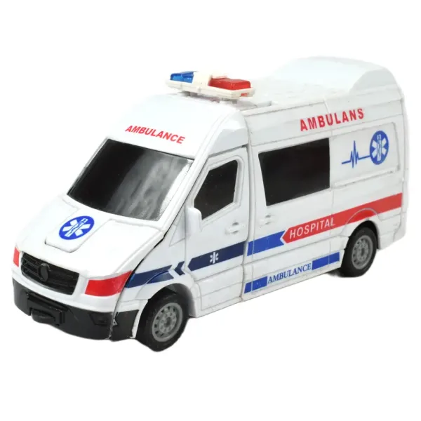 Reševalno vozilo: Robot, ki se preoblikuje v reševalno vozilo, v dveh različicah, 13 cm. slika 2