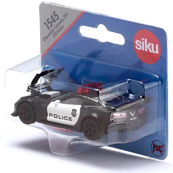 SIKU Chevrolet Corvette ZR1 Policijski avtomobilček 1/64 slika 4