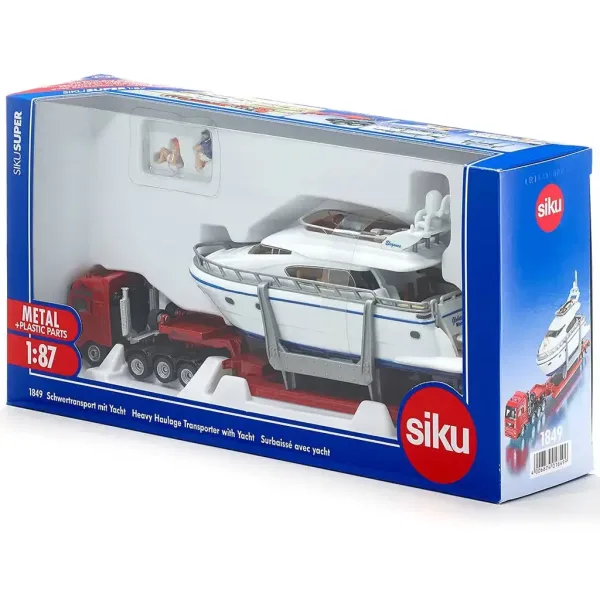 SIKU MAN tovornjak s prikolico in jahto 1/87 slika 3