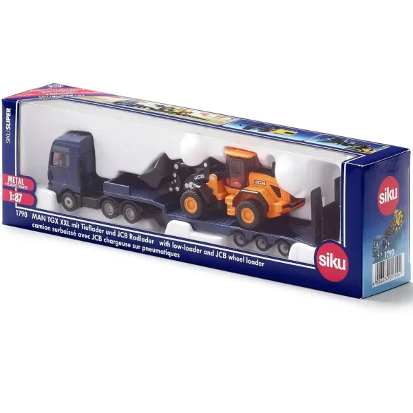 SIKU MAN tovornjak z JCB traktorjem 1/87 slika 5