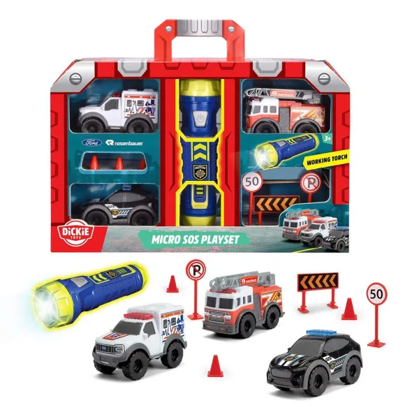 SOS Mikro igralni set s svetilko - Dickie Toys slika 2