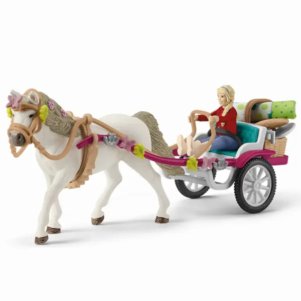 Schleich: Horse Club - Kočija za konjeniško predstavo s piknikom igralni set (42467) slika 5