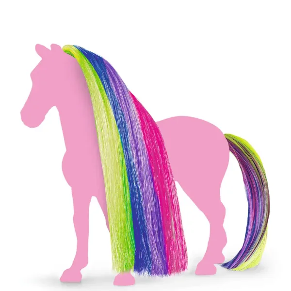 Schleich Horse Club: Sofijine Lepotice - Dodatni komplet z mavrično grivo in repom (42654) slika 2
