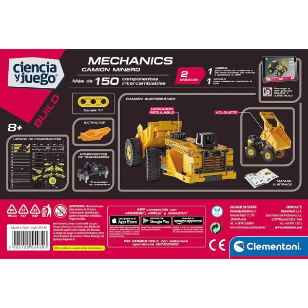 Science & Play: Mehanics komplet za sestavljanje rudarskega vozička - Clementoni slika 3