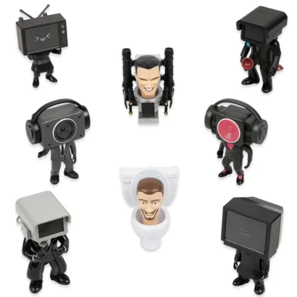Skibidi Toilet WC presenečenje minifigura komplet 1 kos slika 2