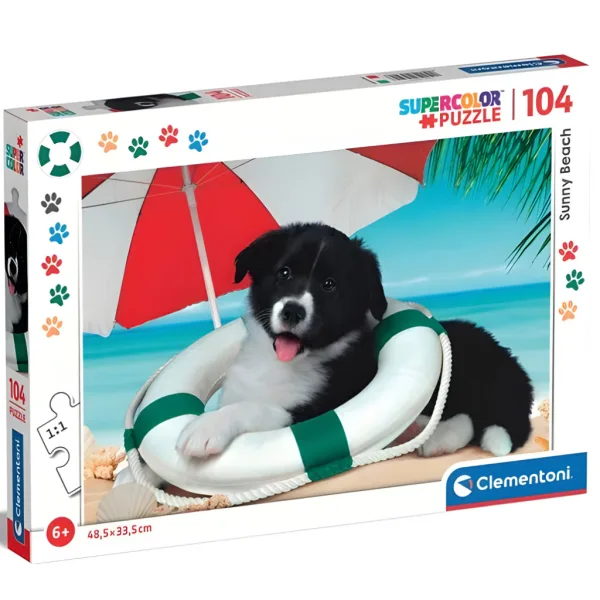 Sončna obala 104-delna Supercolor sestavljanka - Clementoni slika 1