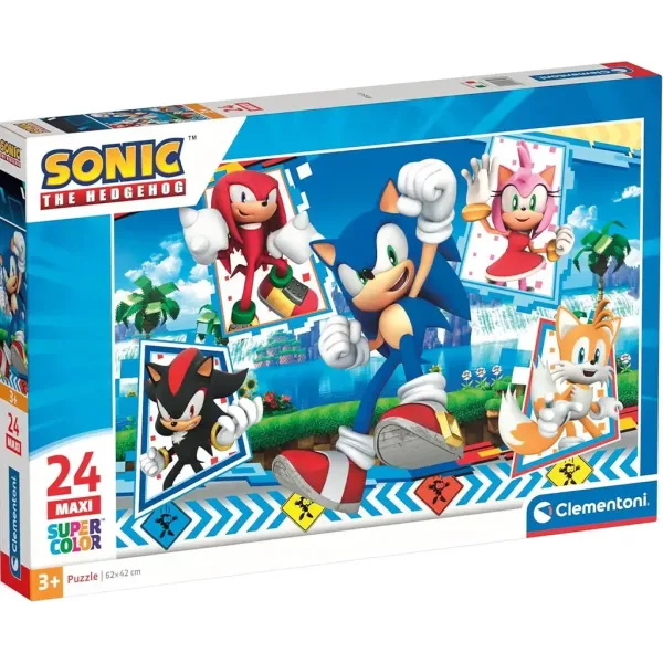 Sonic 24-delni maxi supercolor puzzle - Clementoni slika 1