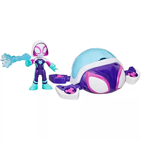 Spidey in njegovi čudoviti prijatelji: Waterwebs figure in vozila, ki spreminjajo barvo - Ghost Turtle - Hasbro slika 2