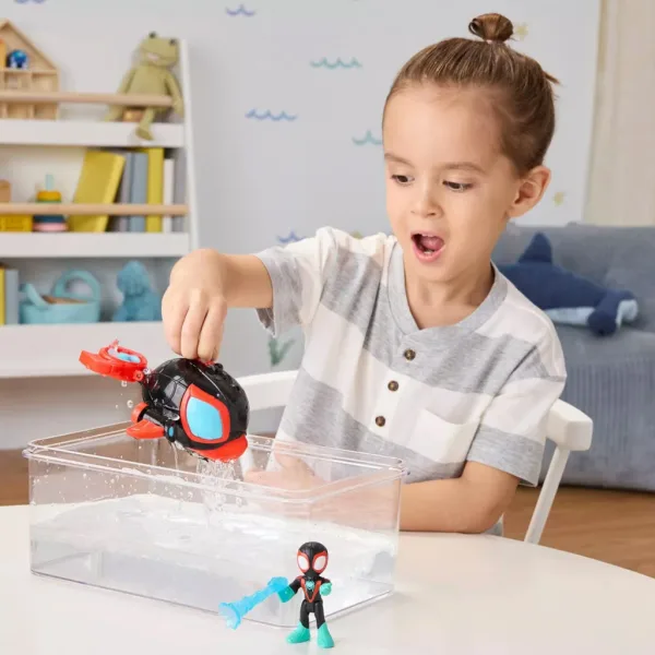 Spidey in njegovi čudoviti prijatelji: figure Waterwebs in vozila, ki spreminjajo barvo - Spin Dolphin - Hasbro slika 4