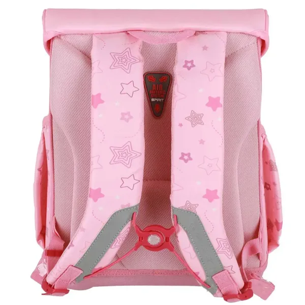 Spirit: Siva mačja šolska torba, nahrbtnik 5-delni set 38x17x28cm slika 3