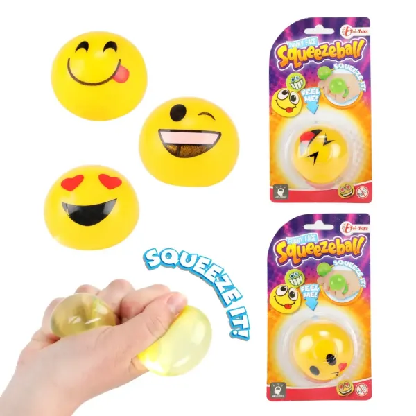 Squeezeball Emoji žoga v več različicah 1 kos slika 2