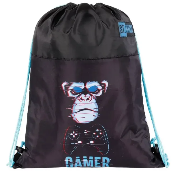 St.Right Blue Gamer torba za telovadbo, športna torba 43x32cm slika 1