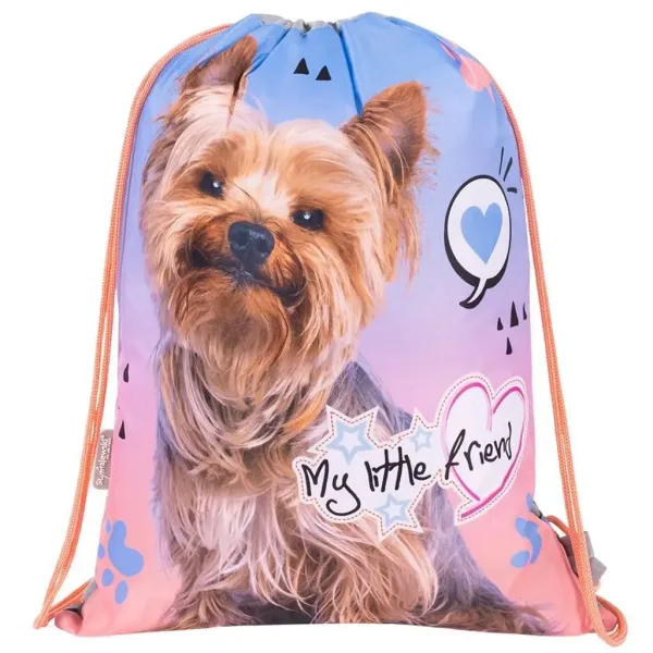 St.Right Grey Yorkie torba za telovadbo, športna torba 43x32cm slika 1