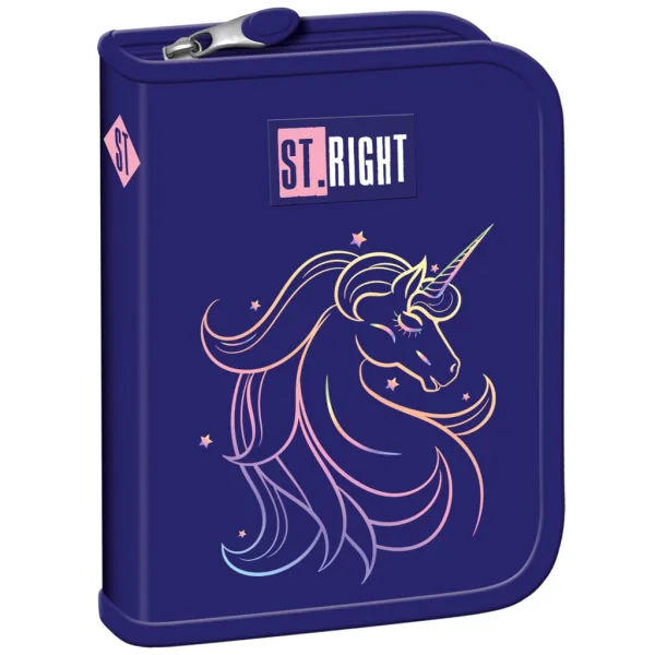 St.Right Unicorn Glow zložljiva peresnica PC03 20,5x14x3,5cm slika 1