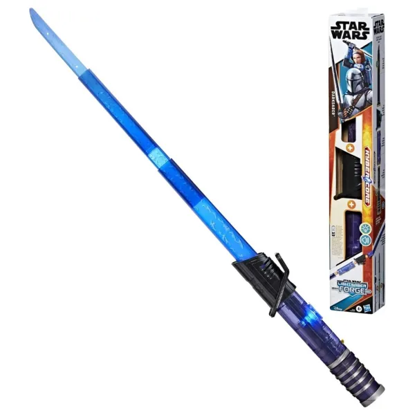 Star Wars Lightsaber Forge: Darksaber zložljiv elektronski svetlobni meč s svetlobo in zvokom - Hasbro slika 2