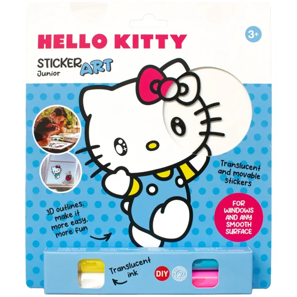 Sticker Art: Komplet barvnih nalepk Hello Kitty, različne vrste, 1 kos - Comansi slika 2