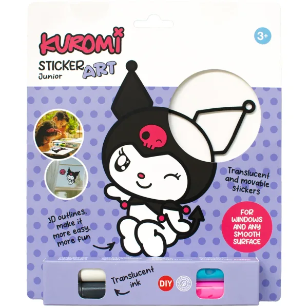Sticker Art: Komplet barvnih nalepk Hello Kitty, različne vrste, 1 kos - Comansi slika 4
