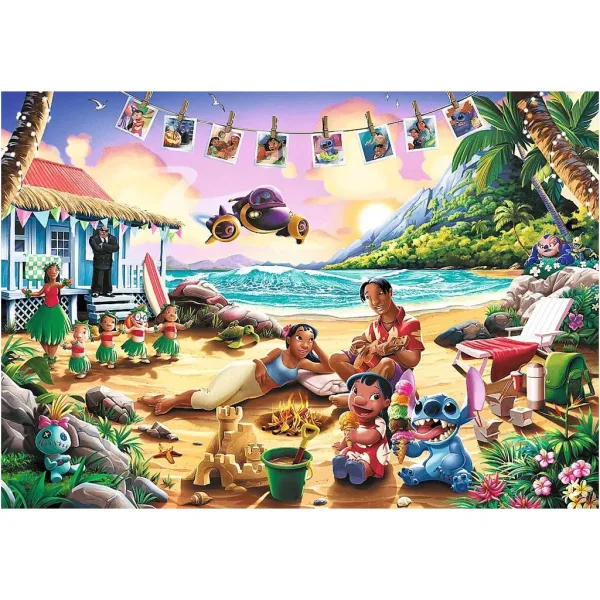 Stitch na plaži 1000-delna Premium Plus sestavljanka - Trefl slika 2