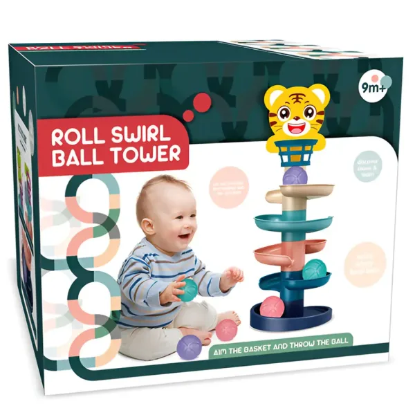 Stolp z žogicami: Vesela živalska kroglična steza v različnih izvedbah 68x22cm 1kos slika 3