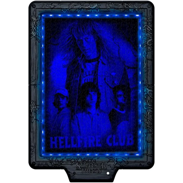 Stranger Things – Vecnino prekletstvo, 520-delni puzzle z okvirjem in RGB LED osvetlitvijo – Clementoni slika 3