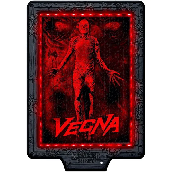 Stranger Things – Vecnino prekletstvo, 520-delni puzzle z okvirjem in RGB LED osvetlitvijo – Clementoni slika 4