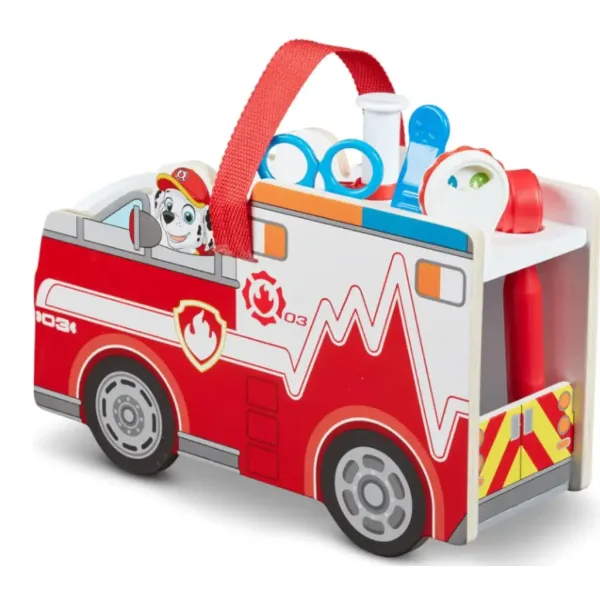 Tačke na patrulji Marshall leseni gasilski tovornjak z dodatki - Melissa & Doug slika 3