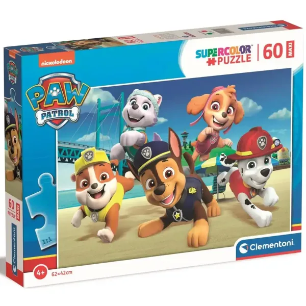 Tačke na patrulji: Maxi Super Color Puzzle 60 kosov - Clementoni slika 1
