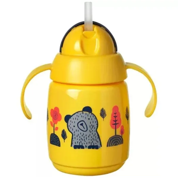 Tommee Tippee: Superstar rumen učeči lonček s slamico 300 ml slika 2