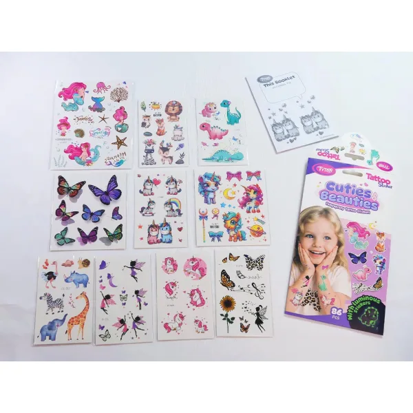 TyToo: Cuties & Beauties komplet tetovažnih nalepk slika 4
