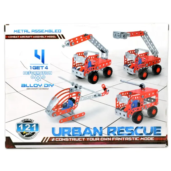 Urban Rescue: Gradbeni komplet za reševalno vozilo s 121 deli slika 5