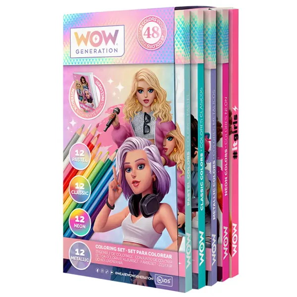 WOW Generation: 48 barvni svinčnik set z beležko slika 2