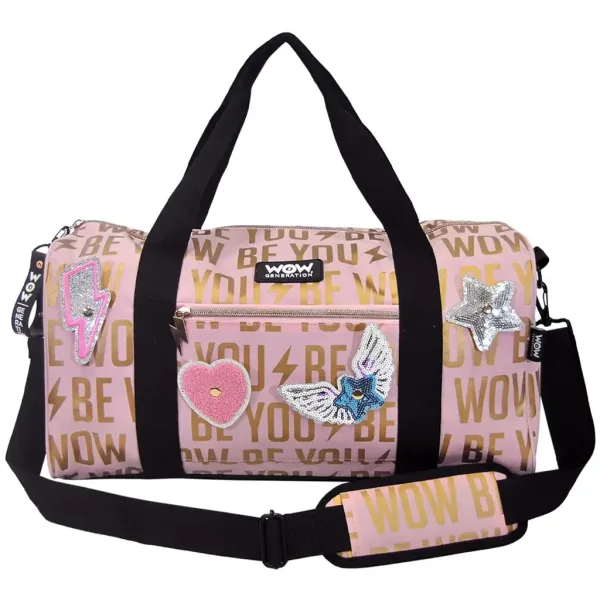 WOW Generation: Roza-zlata športna torba z nalepkami 43cm slika 3