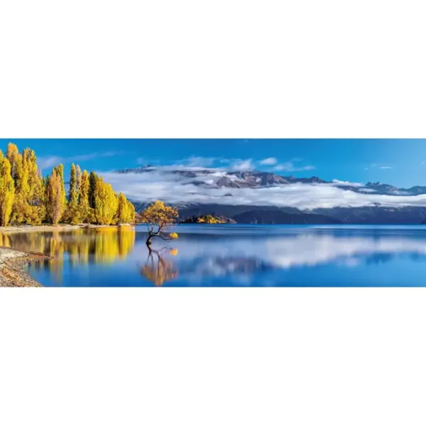 Wanaka zlati odsev 1000-delna HQC panoramska sestavljanka - Clementoni slika 2