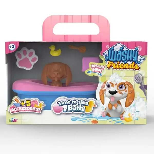Washy Friends: Color Reveal plavalni Beagle kuža s kadjo in dodatki slika 1