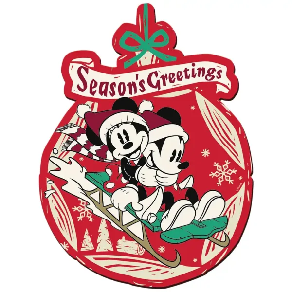 Wood Craft: Disney - Mickey in Minnie Božič 160 kosov premium lesena sestavljanka - Trefl slika 2