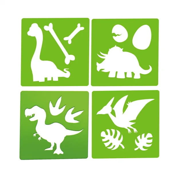 World of Dinosaur: Komplet kred za asfalt z dinozavrsko šablono slika 3