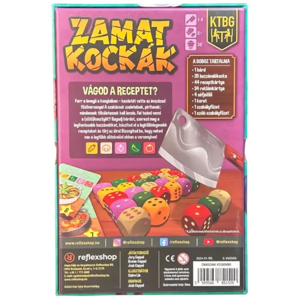 Zamatkocke družabna igra slika 3