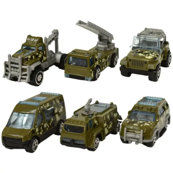 Army Die-Cast: 6-delni set vojaških avtomobilčkov slika 2