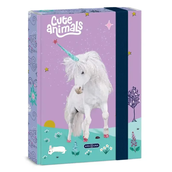 Ars Una: Cute Animals Unicorn A/5 škatla za zvezke slika 1