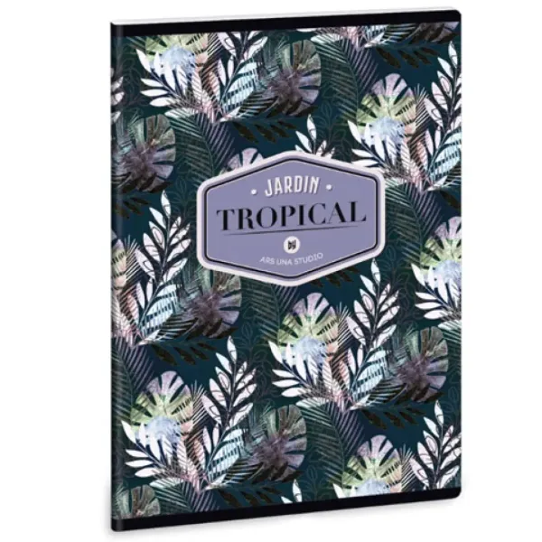 Ars Una: Floral Palm Leaf 40-listni karo zvezek A/5 slika 1
