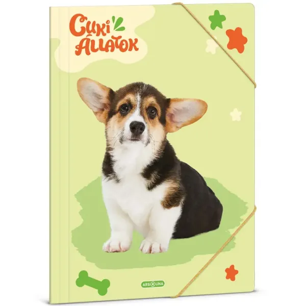 Ars Una: Luštne živali – Welsh Corgi A/4 gumijasta mapa slika 1